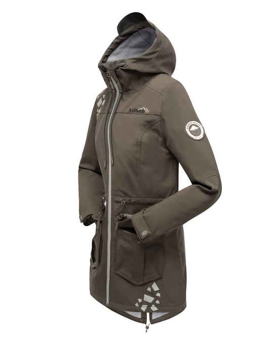 Marikoo chaqueta softshell mujer – Ulissaa con capucha y detalles reflectantes - Image 4