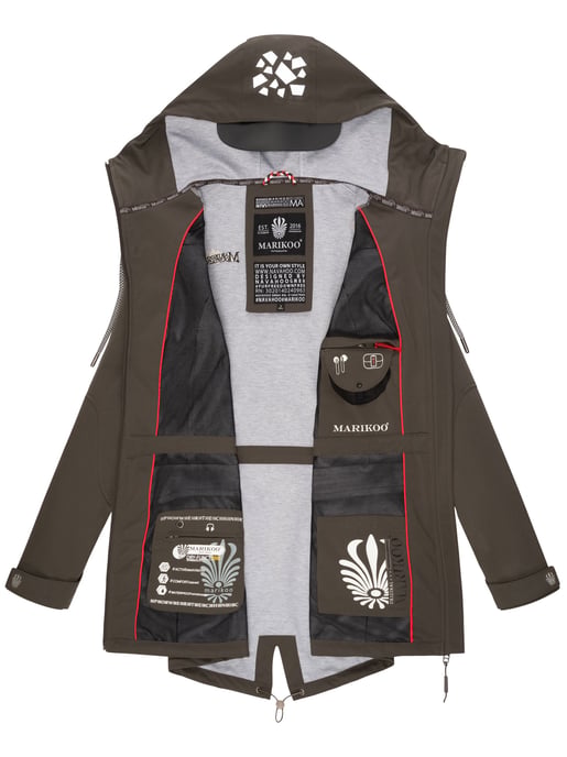 Marikoo chaqueta softshell mujer – Ulissaa con capucha y detalles reflectantes - Image 6