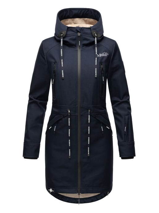 Marikoo chaqueta softshell mujer – Racquellee con capucha y forro polar - Image 2