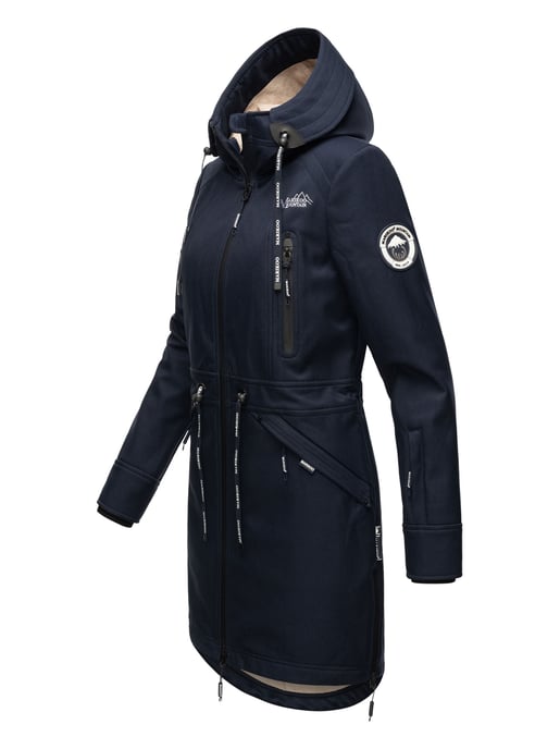 Marikoo chaqueta softshell mujer – Racquellee con capucha y forro polar - Image 3