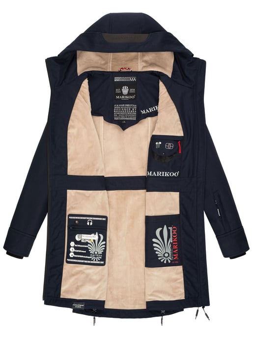 Marikoo chaqueta softshell mujer – Racquellee con capucha y forro polar - Image 6