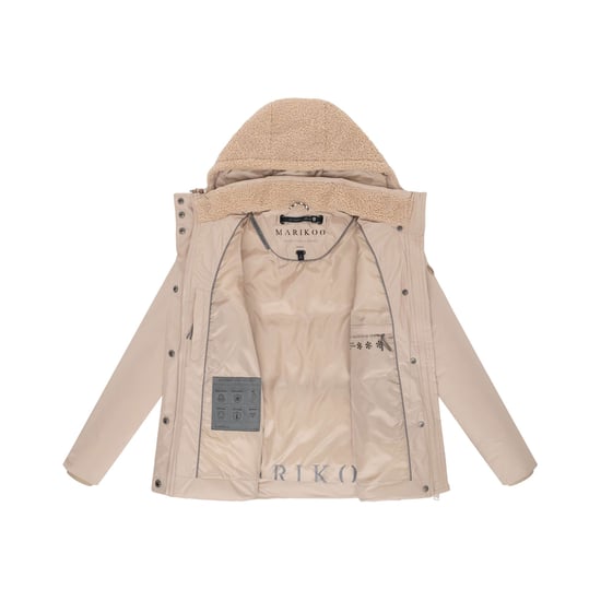 Chaqueta de invierno Marikoo Sheeta para mujer con borreguillo y capucha - Image 4