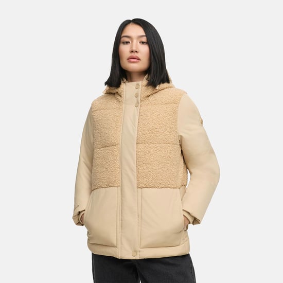 Chaqueta de invierno Marikoo Sheeta para mujer con borreguillo y capucha - Image 5