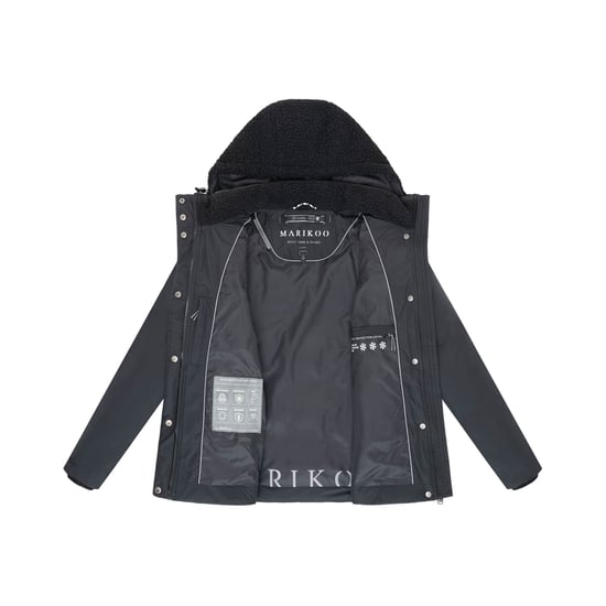 Chaqueta de invierno Marikoo Sheeta para mujer con borreguillo y capucha - Image 4
