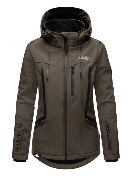 Marikoo chaqueta softshell mujer – Mount-Cho-Oyu con capucha desmontable - Image 2