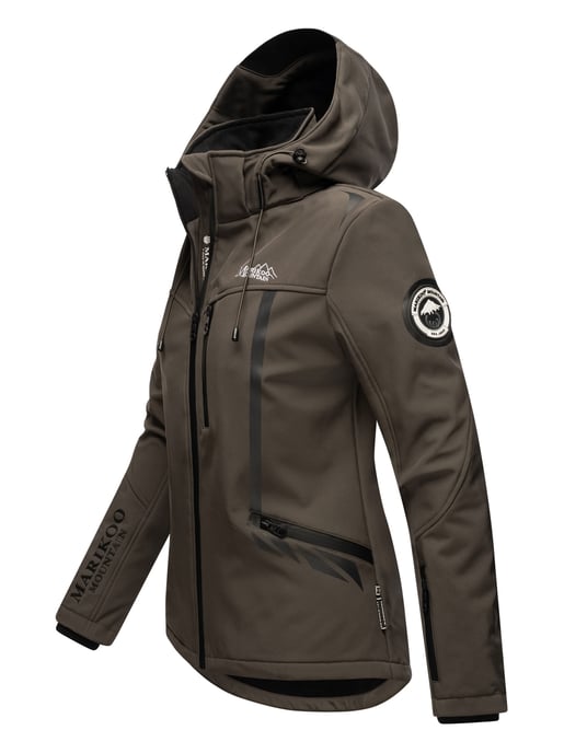 Marikoo chaqueta softshell mujer – Mount-Cho-Oyu con capucha desmontable - Image 3