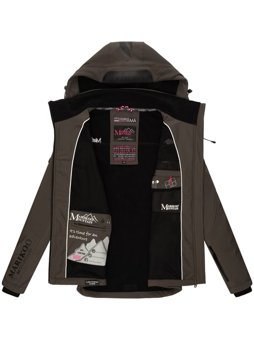 Marikoo chaqueta softshell mujer – Mount-Cho-Oyu con capucha desmontable - Image 6