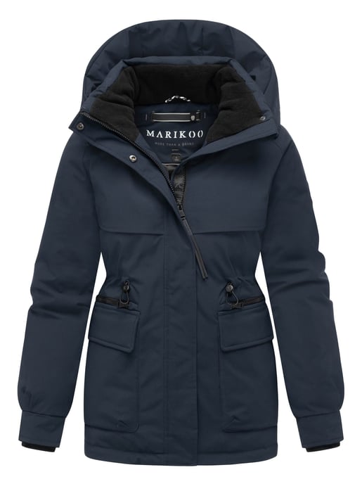Chaqueta de invierno Marikoo Shigaraa para mujer con capucha desmontable y bolsillos magnéticos - Image 1