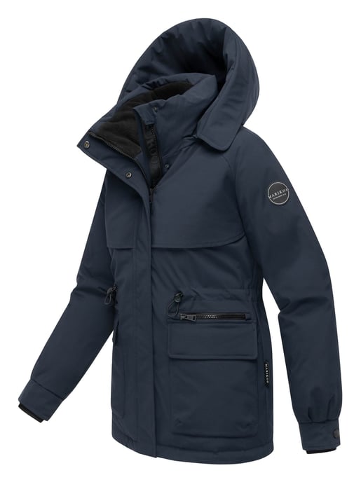 Chaqueta de invierno Marikoo Shigaraa para mujer con capucha desmontable y bolsillos magnéticos - Image 2