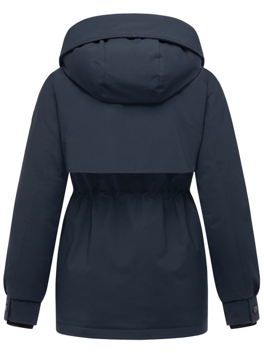 Chaqueta de invierno Marikoo Shigaraa para mujer con capucha desmontable y bolsillos magnéticos - Image 3