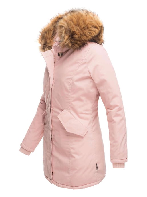 Parka de invierno Marikoo para mujer con capucha y cuello de pelo sintético desmontable - Image 2