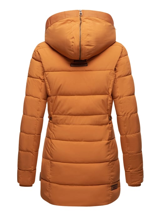 Chaqueta de invierno Marikoo para mujer con capucha y forro de pelo sintético - Image 5