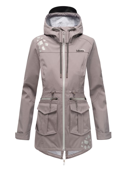 Marikoo chaqueta softshell mujer – Ulissaa con capucha y detalles reflectantes - Image 2