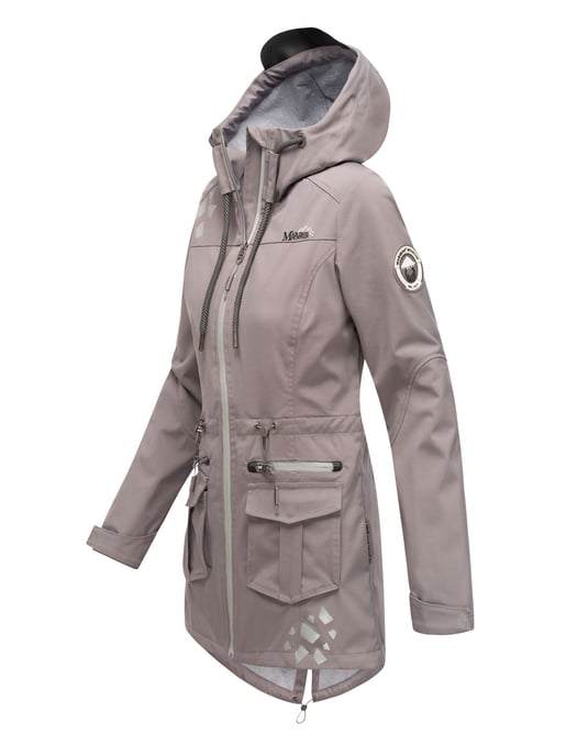 Marikoo chaqueta softshell mujer – Ulissaa con capucha y detalles reflectantes - Image 3