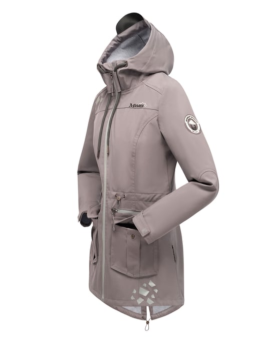 Marikoo chaqueta softshell mujer – Ulissaa con capucha y detalles reflectantes - Image 4