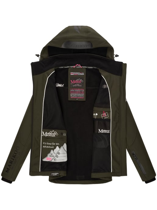 Marikoo chaqueta softshell mujer – Mount-Cho-Oyu con capucha desmontable - Image 6