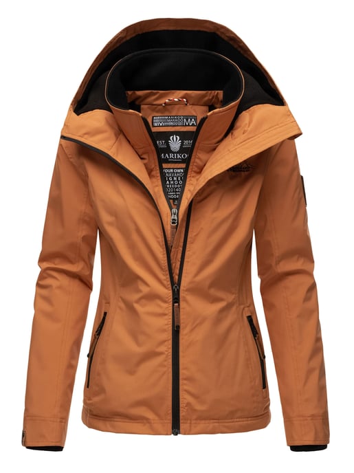 Chaqueta de entretiempo Marikoo Erdbeere para mujer con doble cuello y forro polar - Image 2
