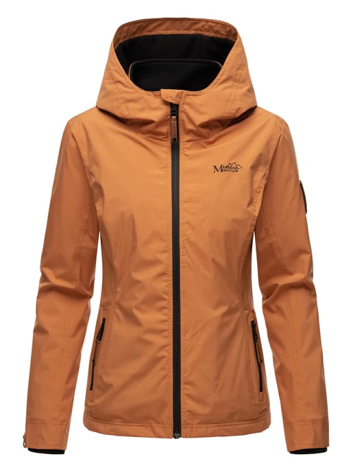 Chaqueta de entretiempo Marikoo Erdbeere para mujer con doble cuello y forro polar - Image 3