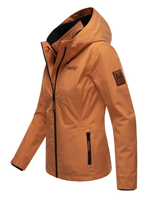 Chaqueta de entretiempo Marikoo Erdbeere para mujer con doble cuello y forro polar - Image 4