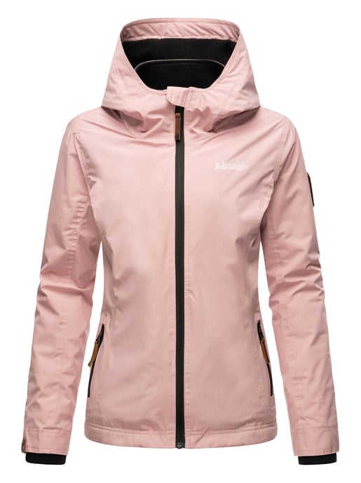 Chaqueta de entretiempo Marikoo Erdbeere para mujer con doble cuello y forro polar - Image 3