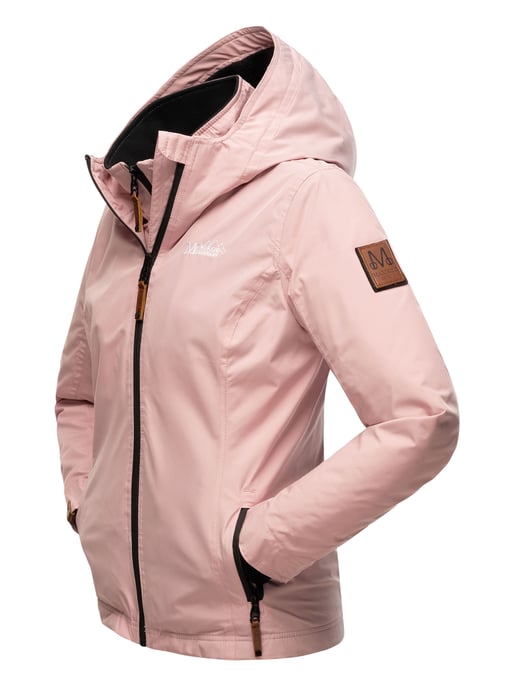 Chaqueta de entretiempo Marikoo Erdbeere para mujer con doble cuello y forro polar - Image 5