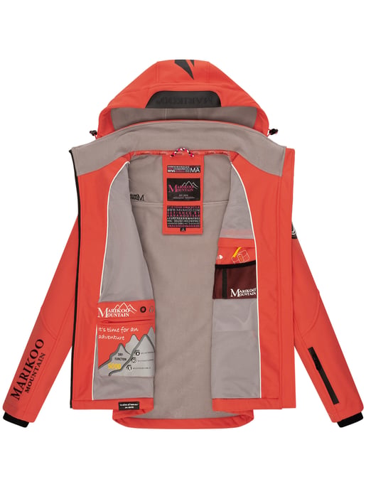 Marikoo chaqueta softshell mujer – Mount-Cho-Oyu con capucha desmontable - Image 6