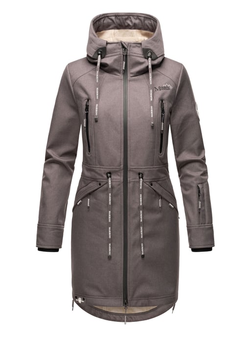 Marikoo chaqueta softshell mujer – Racquellee con capucha y forro polar - Image 2