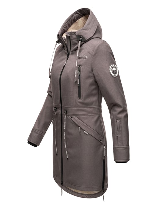 Marikoo chaqueta softshell mujer – Racquellee con capucha y forro polar - Image 3