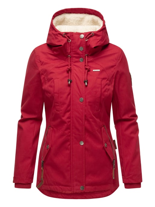 Chaqueta de invierno Marikoo para mujer con capucha y forro de borreguito - Image 2