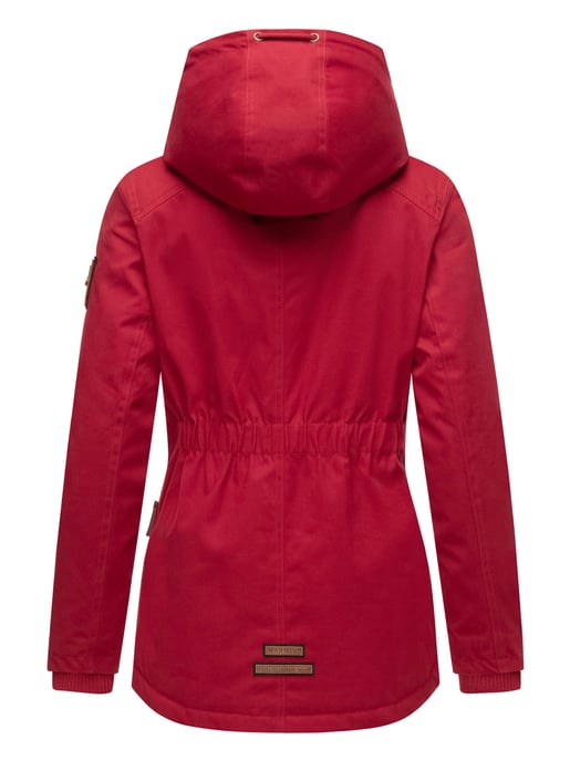 Chaqueta de invierno Marikoo para mujer con capucha y forro de borreguito - Image 4
