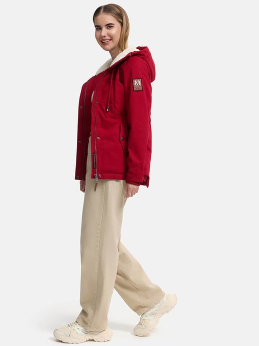 Chaqueta de invierno Marikoo para mujer con capucha y forro de borreguito - Image 6