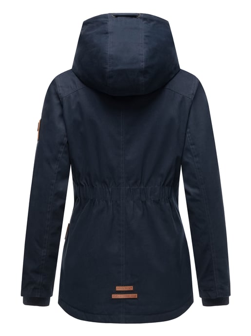 Chaqueta de invierno Marikoo para mujer con capucha y forro de borreguito - Image 4
