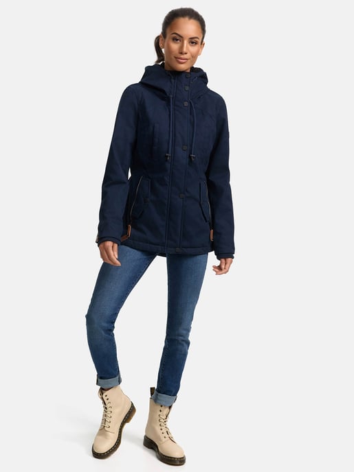 Chaqueta de invierno Marikoo para mujer con capucha y forro de borreguito - Image 6