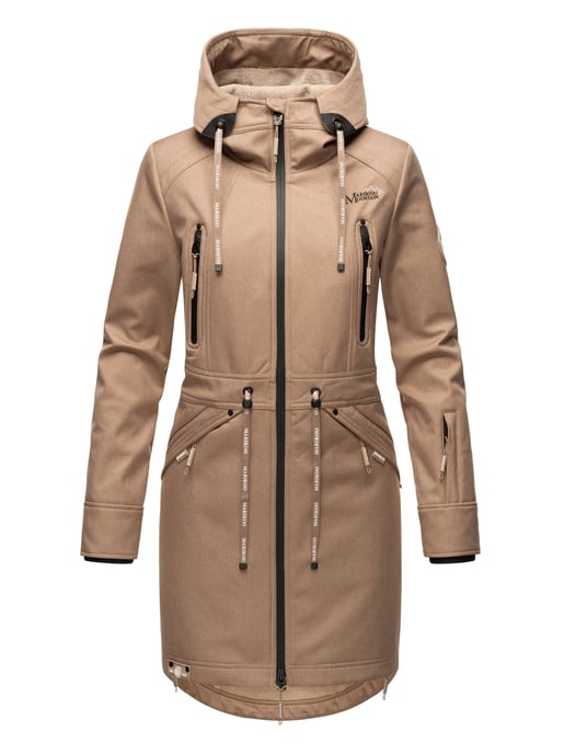 Marikoo chaqueta softshell mujer – Racquellee con capucha y forro polar - Image 2