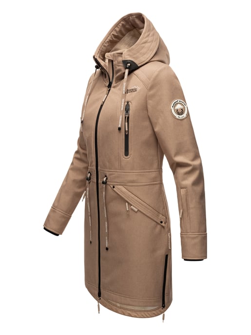Marikoo chaqueta softshell mujer – Racquellee con capucha y forro polar - Image 3