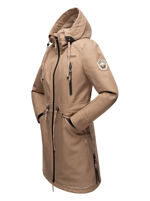 Marikoo chaqueta softshell mujer – Racquellee con capucha y forro polar - Image 5