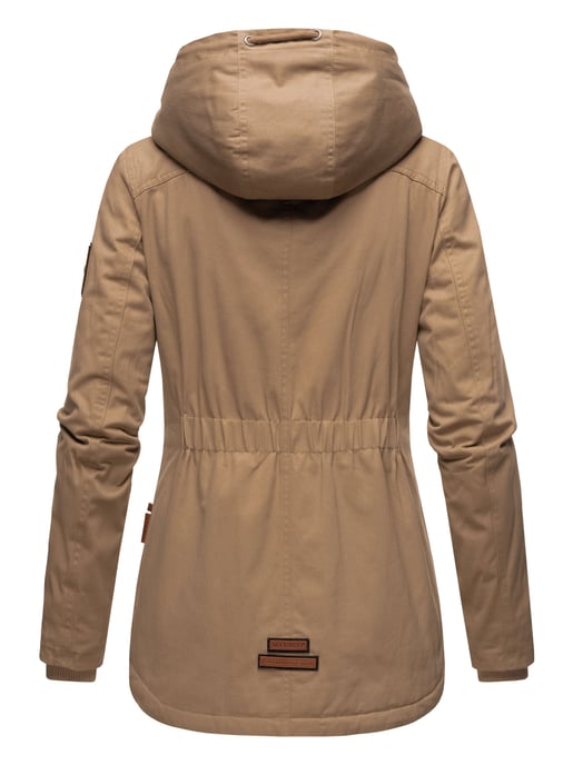 Chaqueta de invierno Marikoo para mujer con capucha y forro de borreguito - Image 4