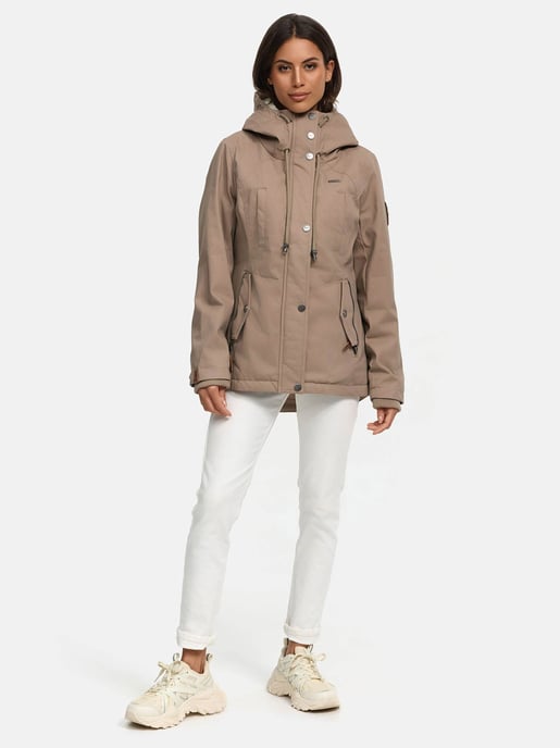 Chaqueta de invierno Marikoo para mujer con capucha y forro de borreguito - Image 6