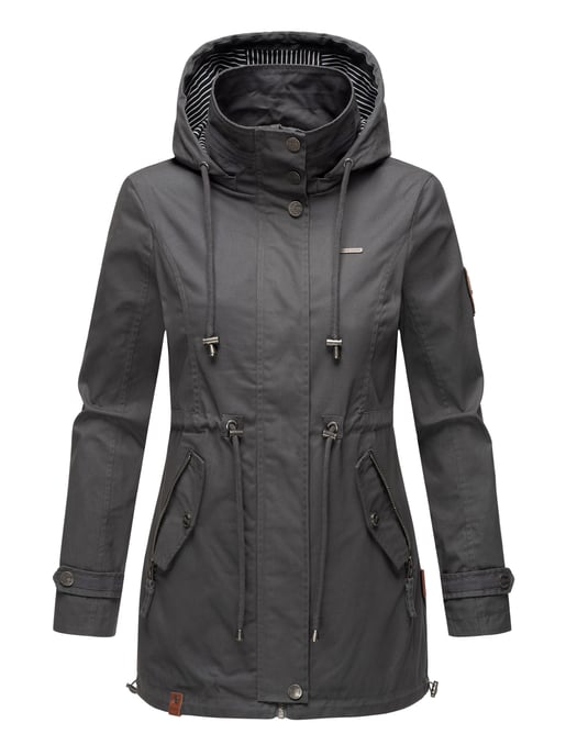 Chaqueta ligera de entretiempo Marikoo para mujer con capucha desmontable - Image 2
