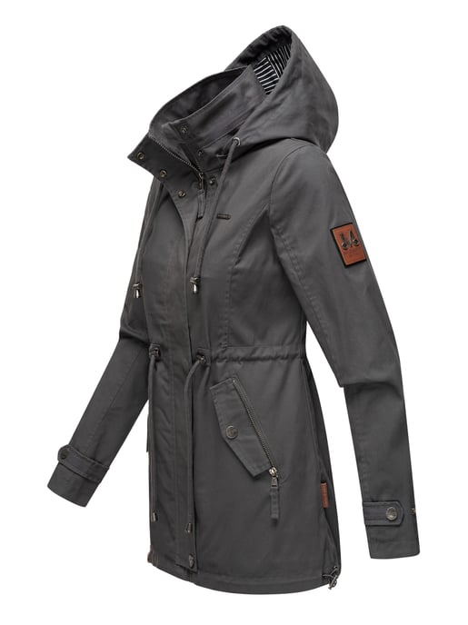 Chaqueta ligera de entretiempo Marikoo para mujer con capucha desmontable - Image 3