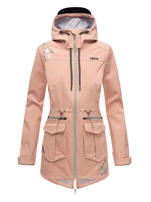 Marikoo chaqueta softshell mujer – Ulissaa con capucha y detalles reflectantes - Image 2