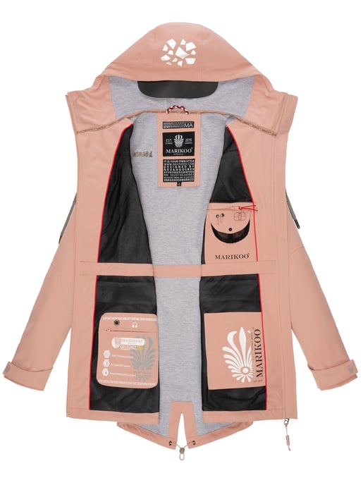 Marikoo chaqueta softshell mujer – Ulissaa con capucha y detalles reflectantes - Image 6