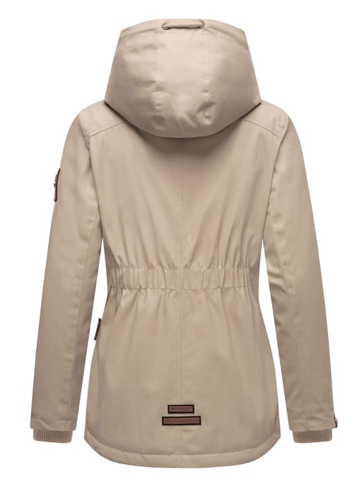 Chaqueta de invierno Marikoo para mujer con capucha y forro de borreguito - Image 4