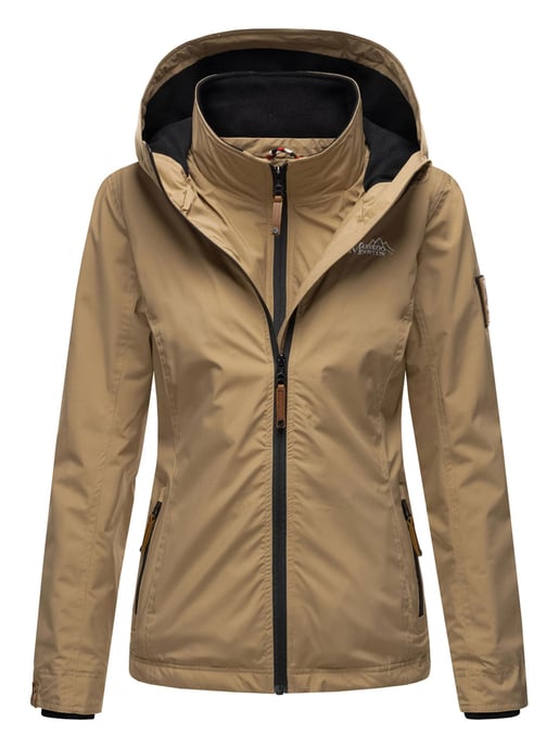 Chaqueta de entretiempo Marikoo Erdbeere para mujer con doble cuello y forro polar - Image 2