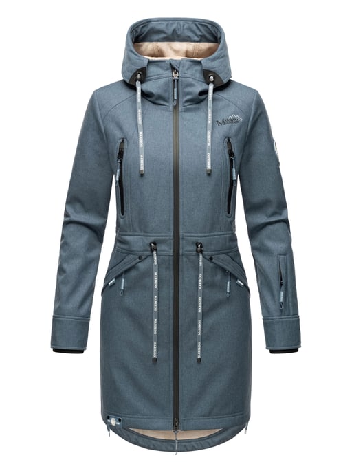 Marikoo chaqueta softshell mujer – Racquellee con capucha y forro polar - Image 2