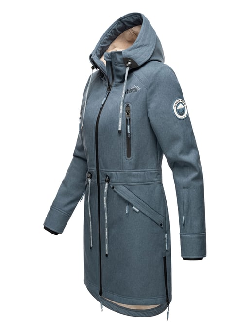 Marikoo chaqueta softshell mujer – Racquellee con capucha y forro polar - Image 3