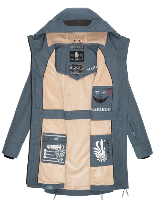 Marikoo chaqueta softshell mujer – Racquellee con capucha y forro polar - Image 6
