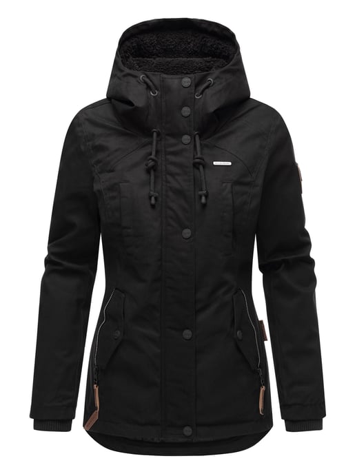 Chaqueta de invierno Marikoo para mujer con capucha y forro de borreguito - Image 2