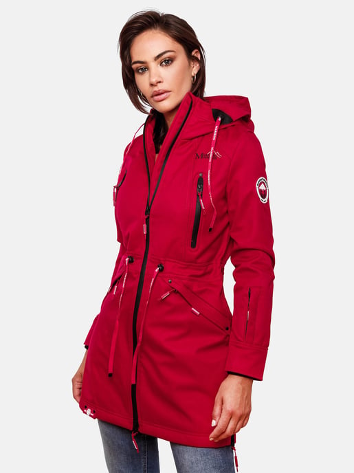 Marikoo chaqueta softshell mujer – Racquellee con capucha y forro polar - Image 3