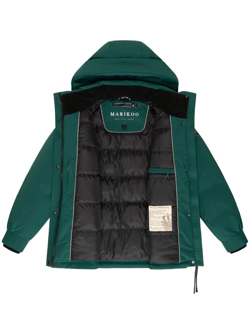 Chaqueta de invierno Marikoo Shigaraa para mujer con capucha desmontable y bolsillos magnéticos - Image 4